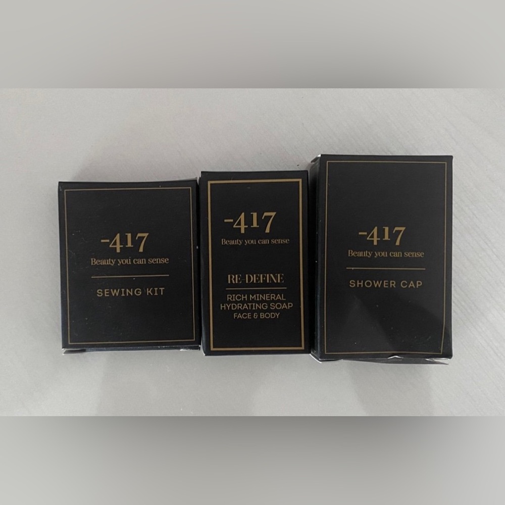 NWT The Drisco Hotel 417 Travel Necessity Kit Sets